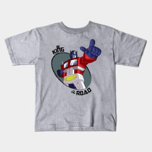 Optimus Prime - King of the Road (point) Kids T-Shirt